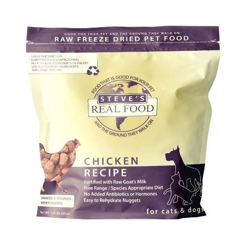 Steve&#39;s Real Food Dog &amp; Cat Freeze Dried Raw Chicken 20oz
