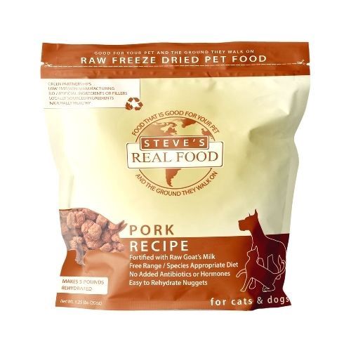 Steve&#39;s Real Food Dog &amp; Cat Freeze Dried Raw Pork 20oz
