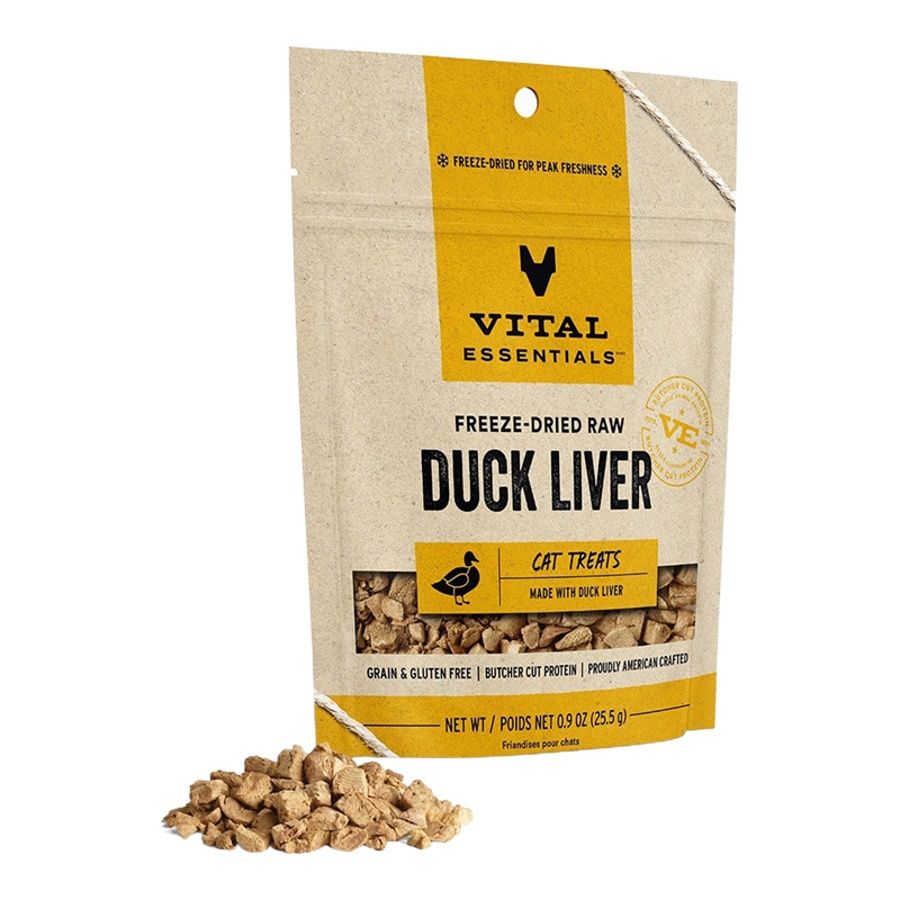 Vital Essentials Cat Freeze Dried Duck Liver 0.9oz