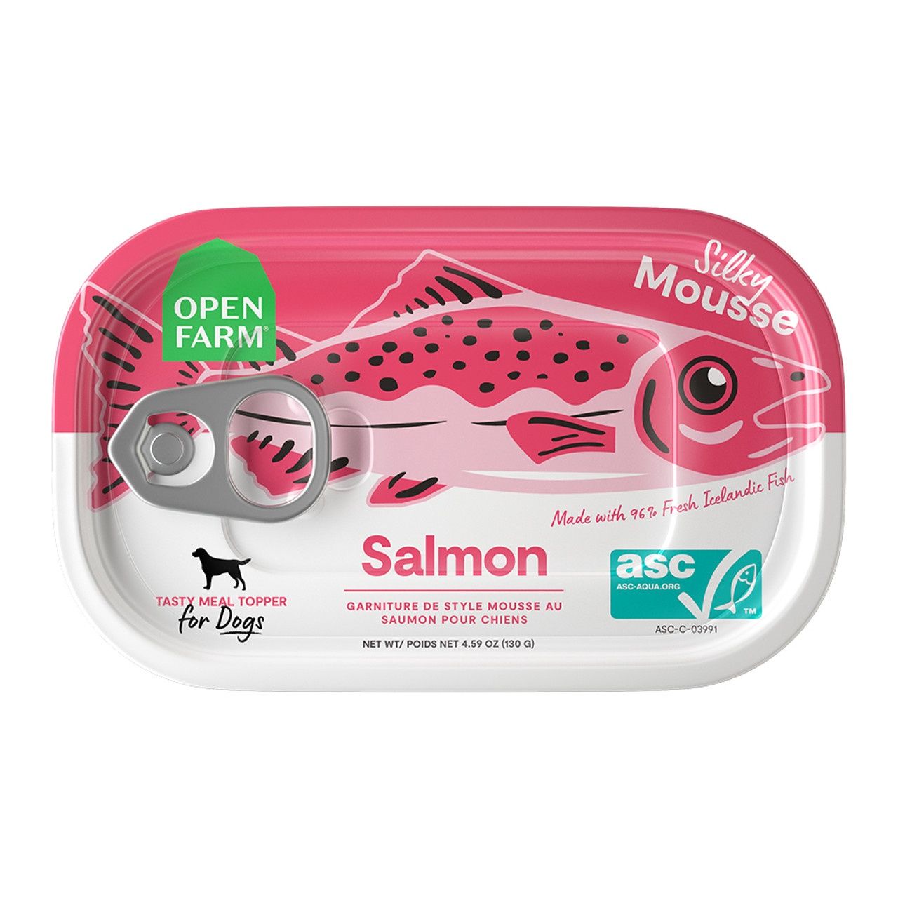 Open Farm Dog Can Grain Free Topper Salmon 4.59oz