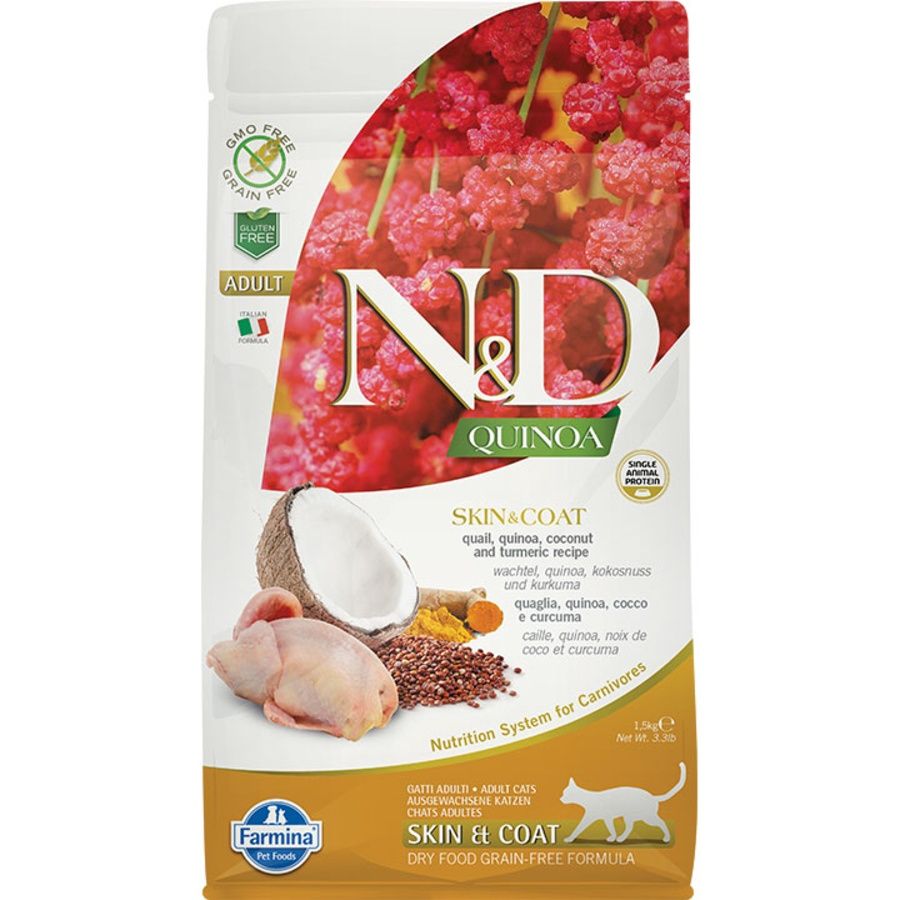 Farmina Cat Quinoa &amp; Quail Skin &amp; Coat 3.3lb
