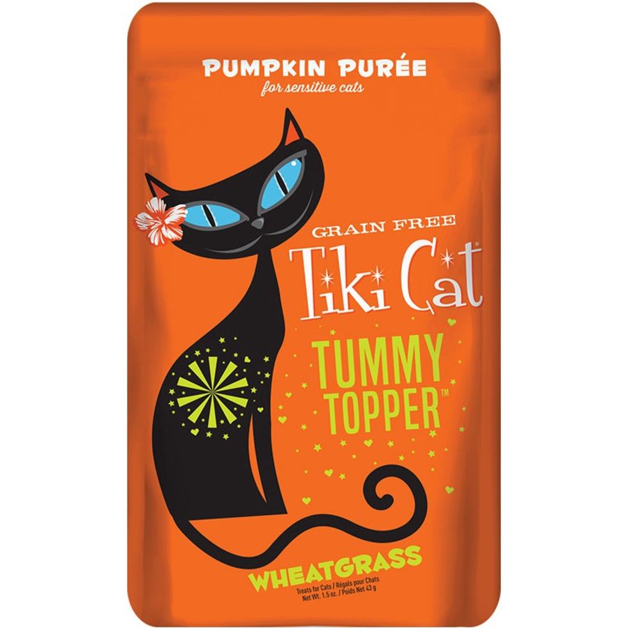 Tiki Cat Tummy Topper Pumpkin &amp; Wheat Grass 1.5oz