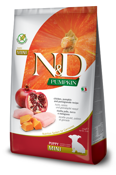 Farmina Dog Pumpkin Grain Free Puppy Chicken &amp; Pomegranate, Size: 5.5lb