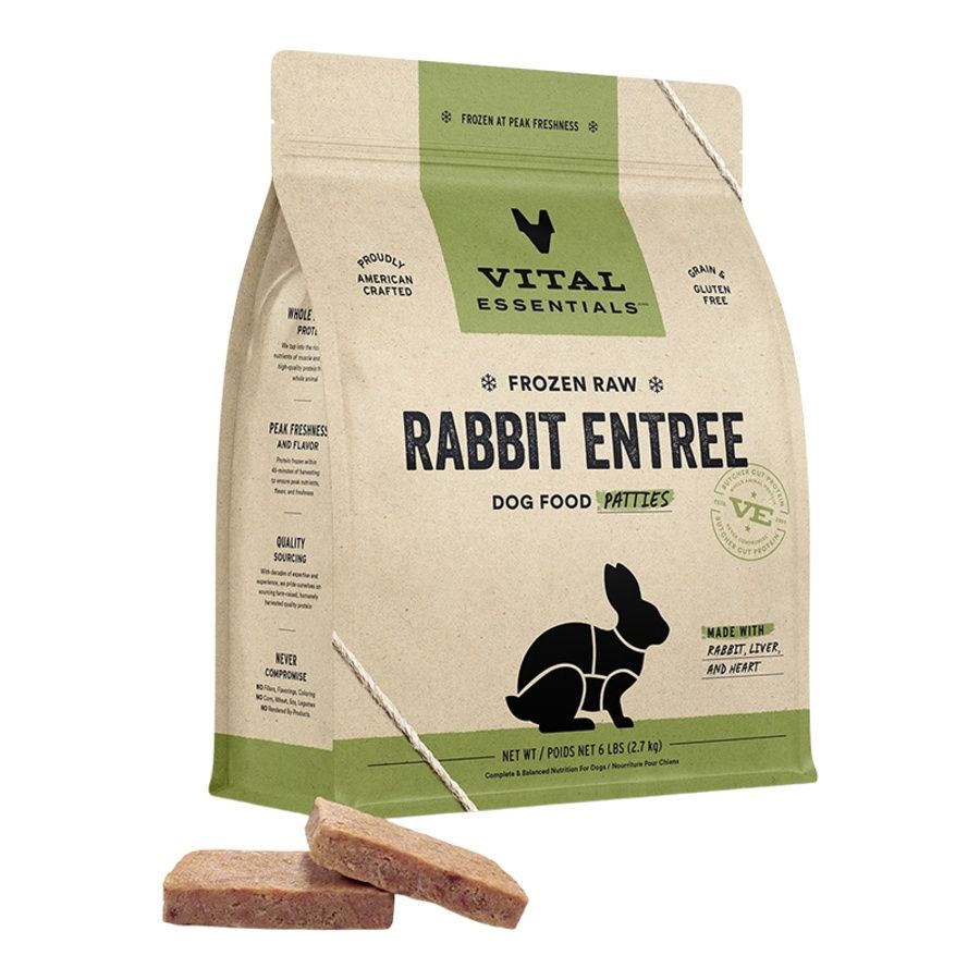 Vital Essentials Dog Frozen Patties Rabbit 6lb