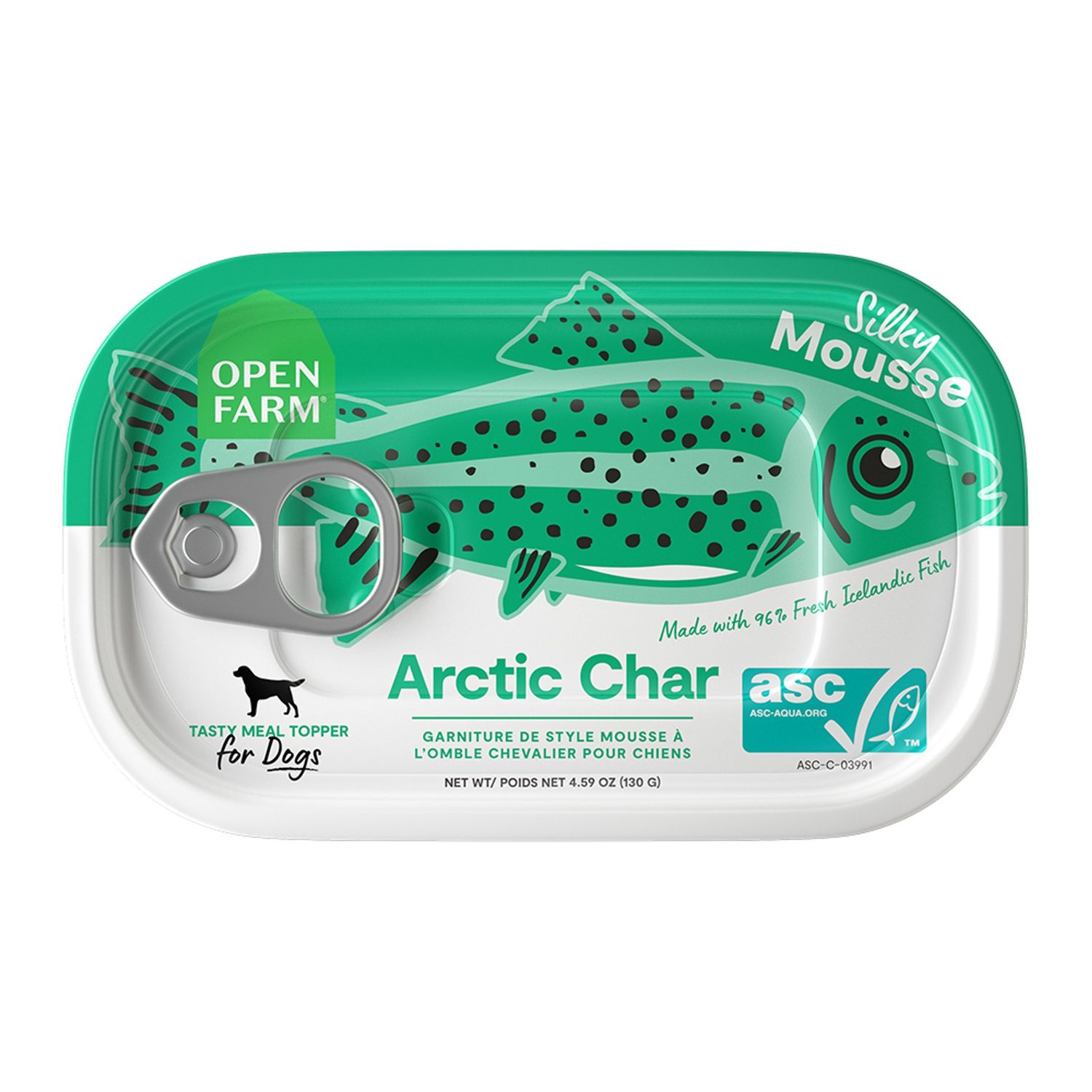 Open Farm Dog Can Grain Free Topper Arctic Char 4.59oz