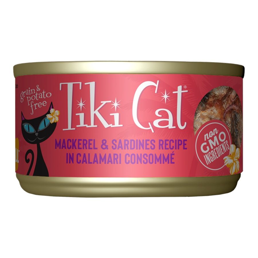 Tiki Cat Can Mackerel &amp; Sardine 2.8oz