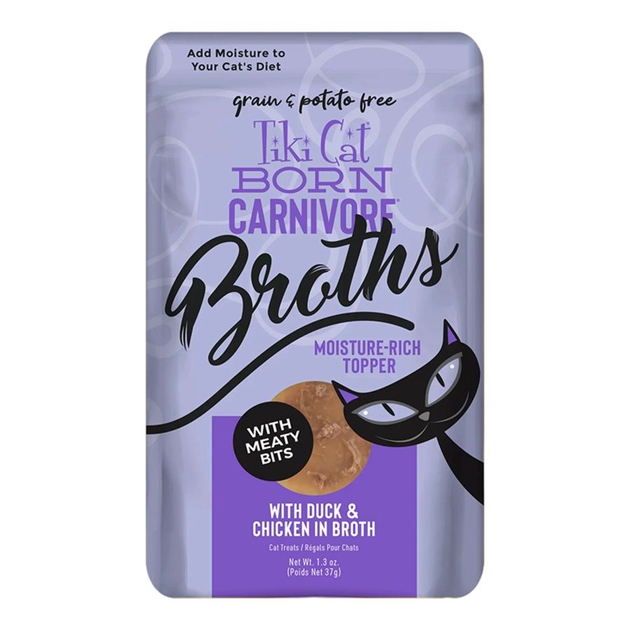 Tiki Cat Duck &amp; Chicken Broth Pouches 1.3oz