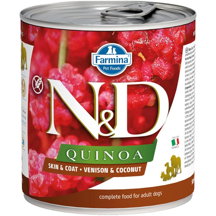 Farmina Dog Can Quinoa Skin &amp; Coat Venison &amp; Coconut 10oz