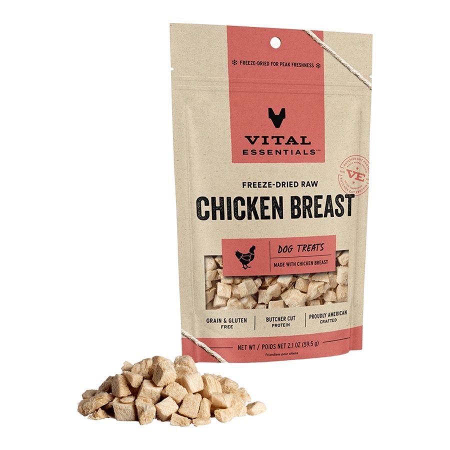 Vital Essentials Dog Freeze Dried Chicken Breast 2.1oz