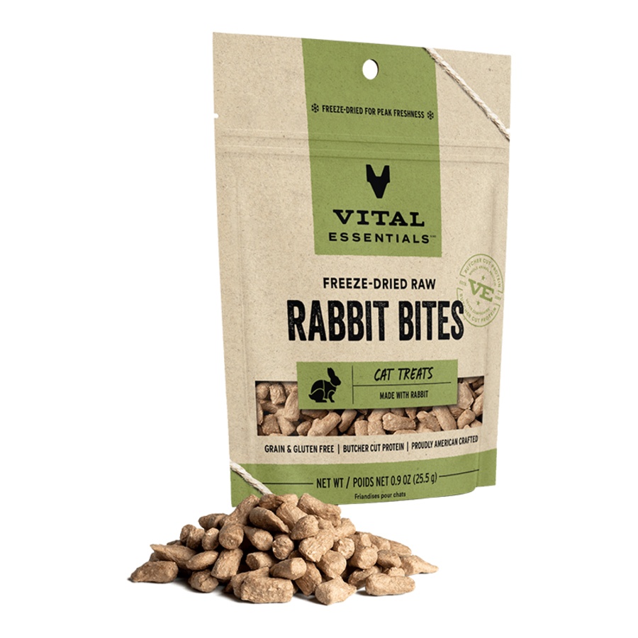 Vital Essentials Cat Freeze Dried Bites Rabbit 0.9oz