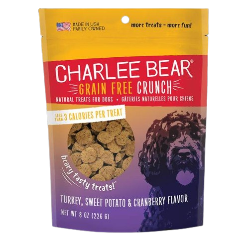 Charlee Bear Dog Crunch Grain Free Turkey &amp; Sweet Potato 8oz