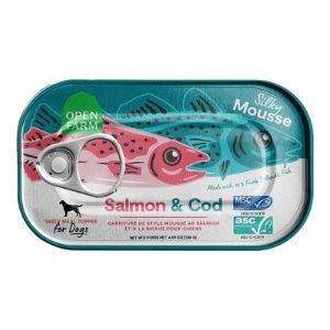 Open Farm Dog Can Grain Free Topper Salmon &amp; Cod 4.59oz
