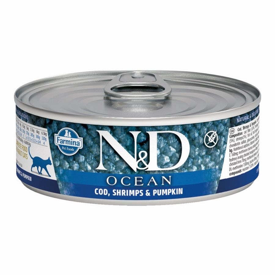 Farmina Cat Can Ocean Cod, Shrimp &amp; Pumpkin 2.5oz