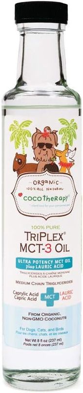Coco Therapy Dog &amp; Cat Oil Coconut MTC-3 Oil 8oz