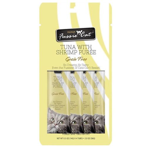Fussie Cat Puree Tuna &amp; Shrimp 2oz