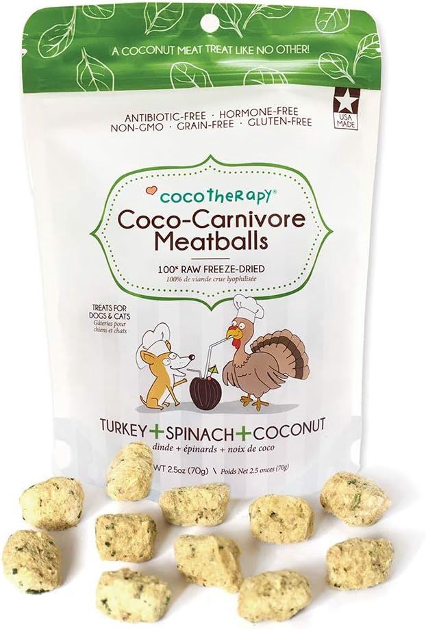 Coco Therapy Dog Carnivore Meatball Turkey &amp; Spinach 2.5oz