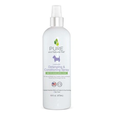 Pure and Natural Pet Lavender Detangling &amp; Conditioning Spray 16ozz