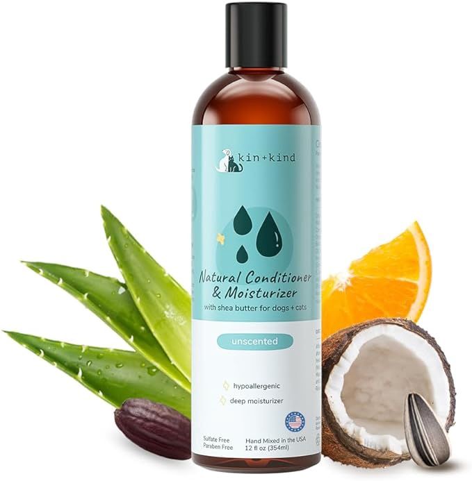 Kin + Kind Dog &amp; Cat Unscented Moisturizing Conditioner 12oz