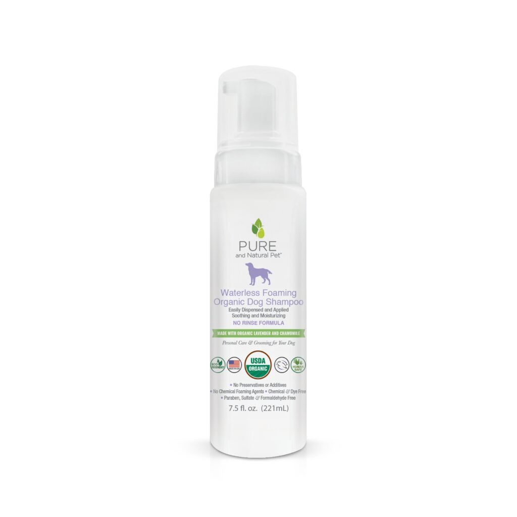 Pure and Natural Pet Waterless Foaming Dog Shampoo 7.5oz