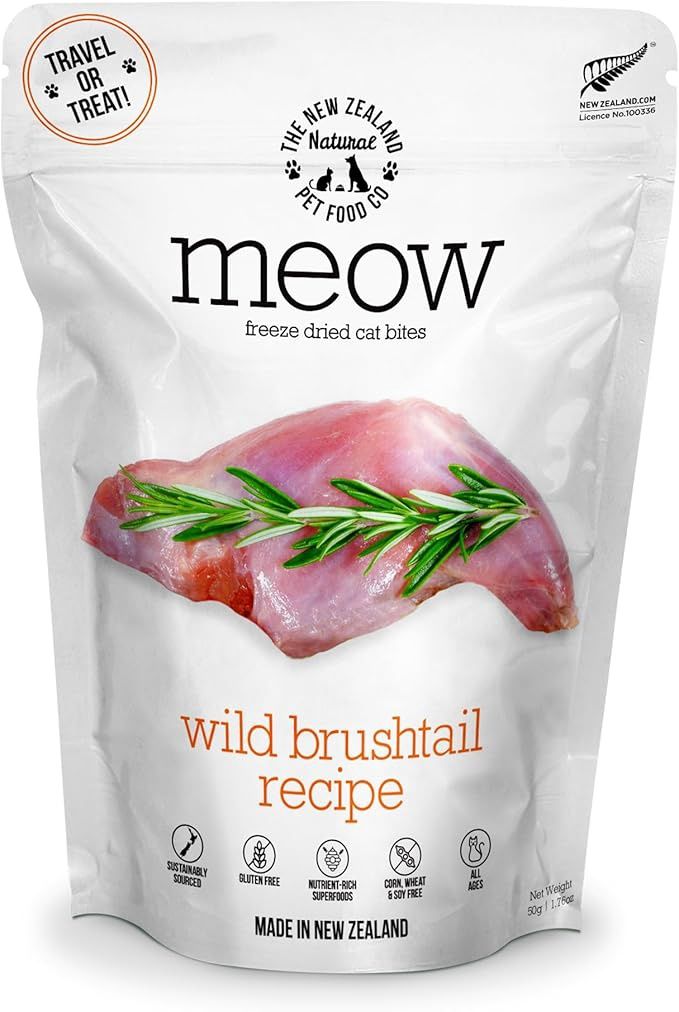 New Zealand Pet Cat Freeze Dried Wild Brushtail Treats 1.76oz