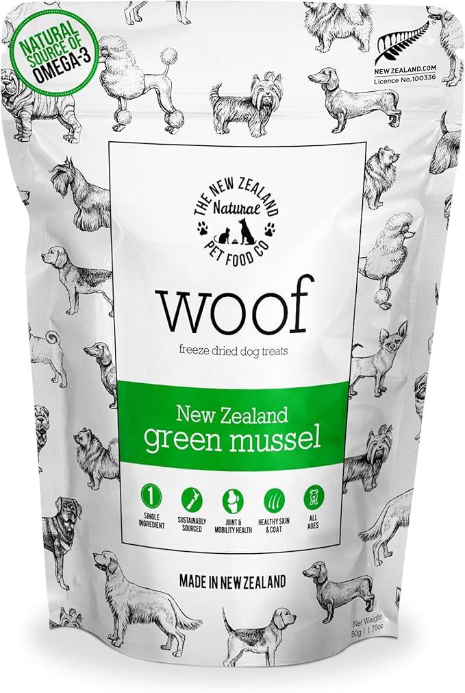 New Zealand Pet Cat Freeze Dried Green Mussel Treats 1.76oz