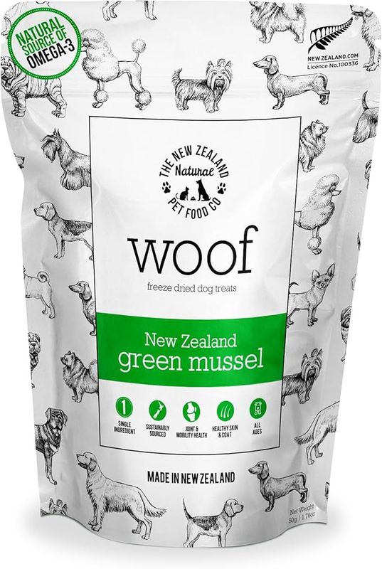 New Zealand Pet Cat Freeze Dried Green Mussel Treats 1.76oz