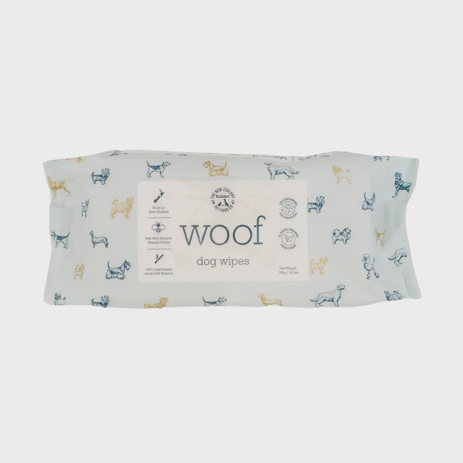 New Zealand Pet Dog &amp; Cat Manuka Honey Wipes 26.5oz