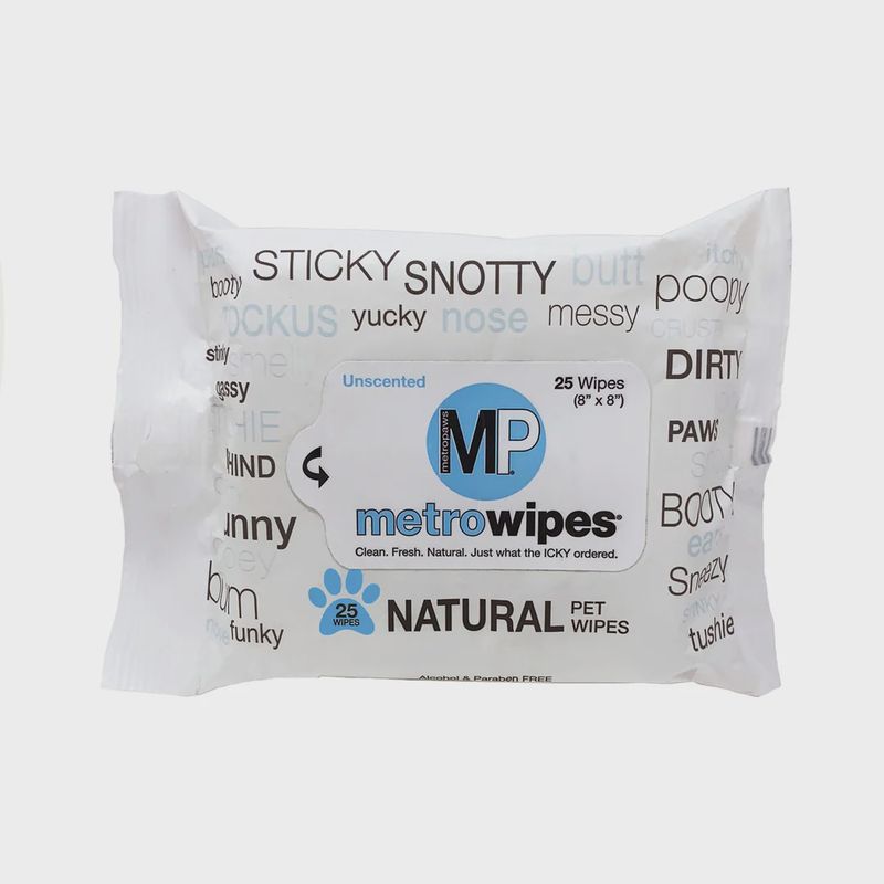 Metro Paws Wipes Unscented