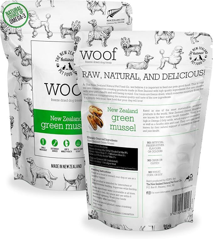 New Zealand Pet Cat Freeze Dried Green Mussel Treats 1.76oz