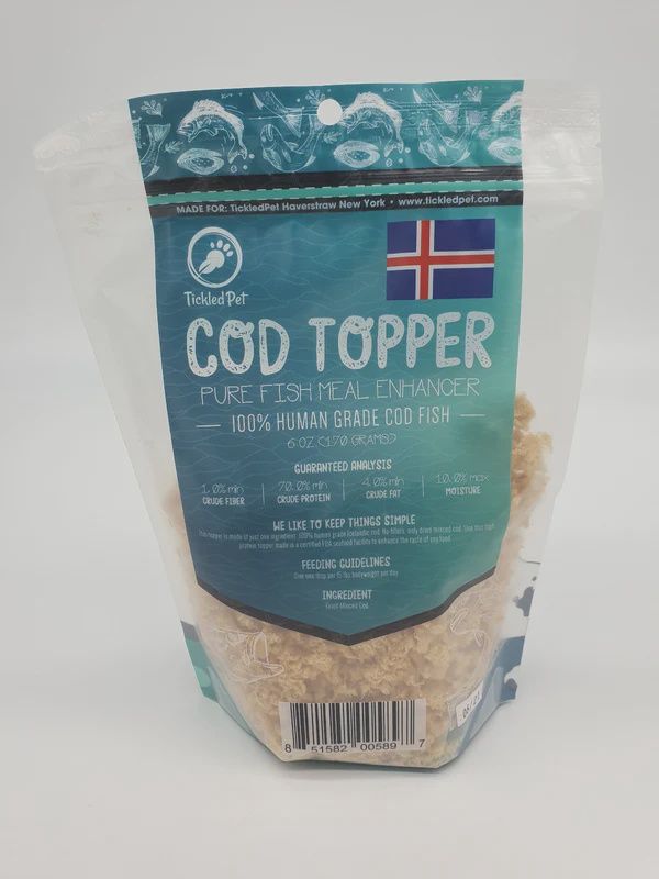 Tickled Pet Dog Cod Topper 6oz