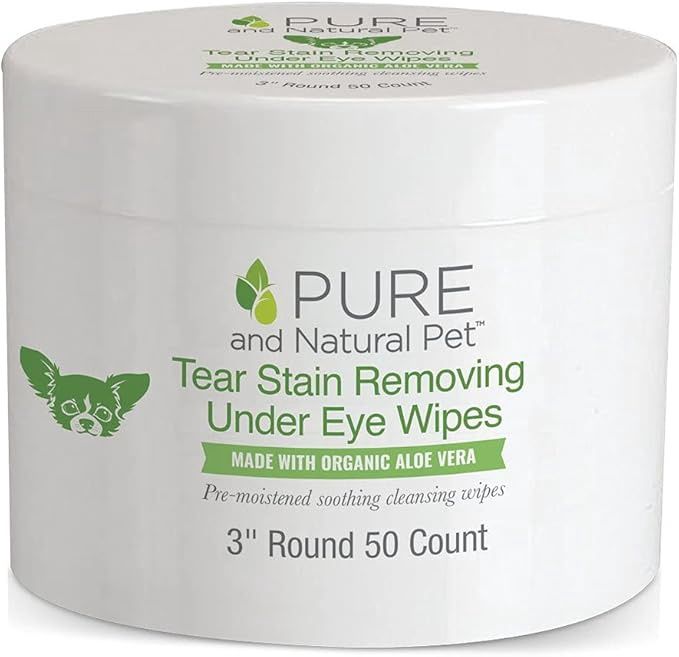 Pure and Natural Tear Stain Wipes 50ct