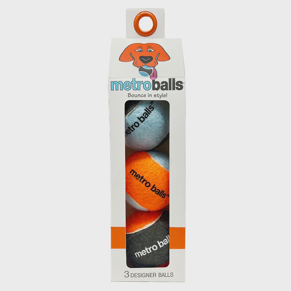 Metro Paws Tennis Balls Orange