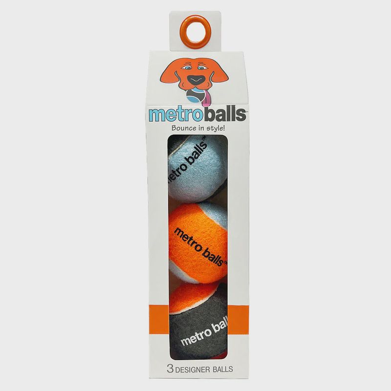 Metro Paws Tennis Balls Orange
