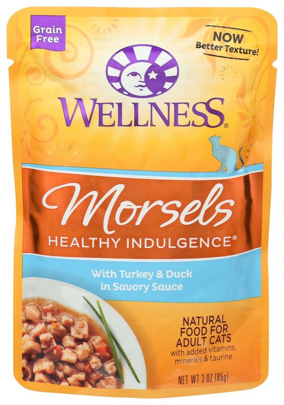 Wellness Cat Morsels Turkey &amp; Duck 3oz