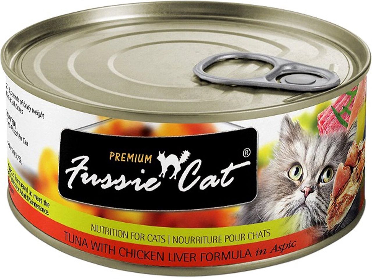 Fussie Cat Can Tuna &amp; Chicken Liver 2.8oz