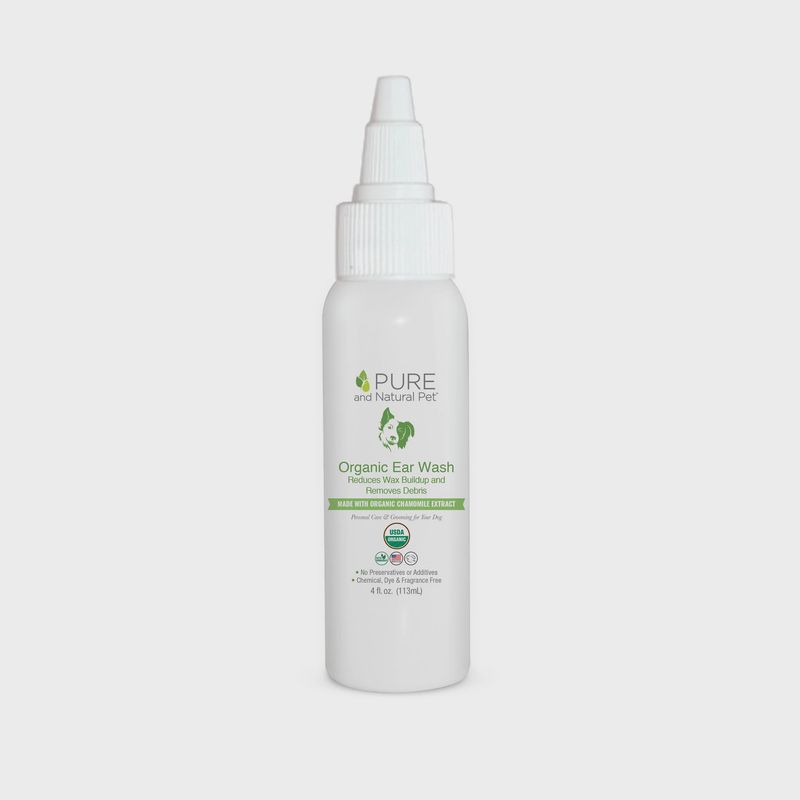 Pure and Natural Pet Organic Ear Wash 4.oz