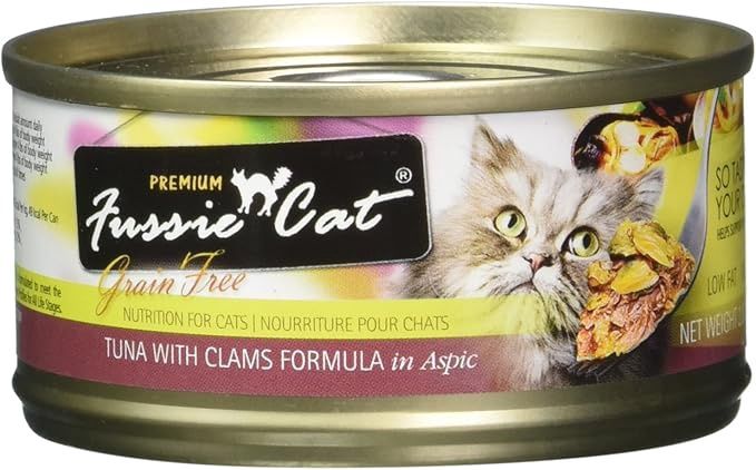 Fussie Cat Can Tuna &amp; Clams 3oz