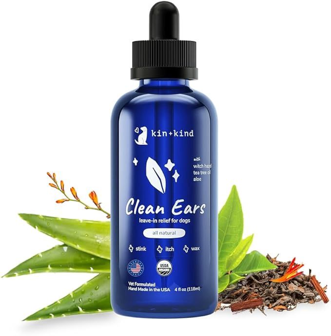 Kin + Kind Dog Clean Ears Drops 4oz