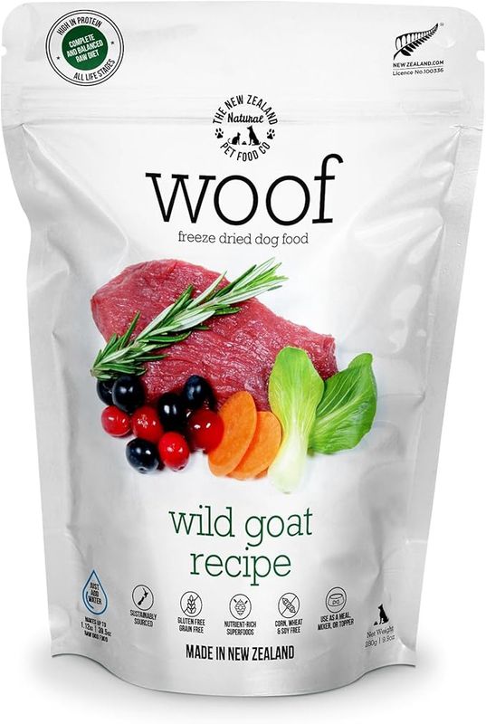 New Zealand Pet Dog Freeze Dried Wild Goat Treats 1.76oz