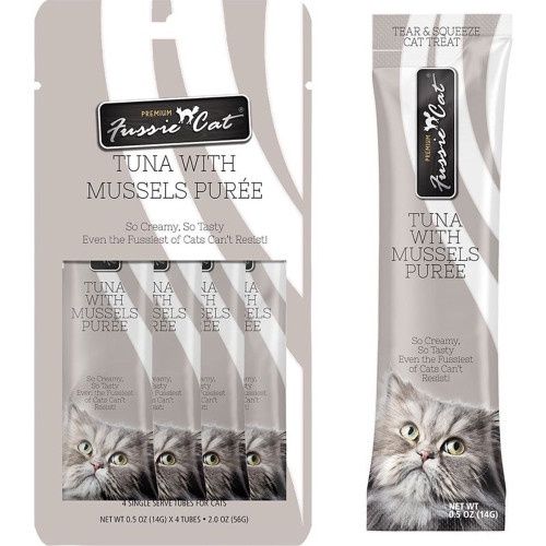 Fussie Cat Puree Tuna &amp; Mussels 2oz