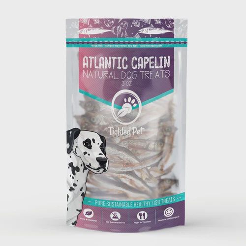 Tickled Pet Dog Whole Capelin 3oz
