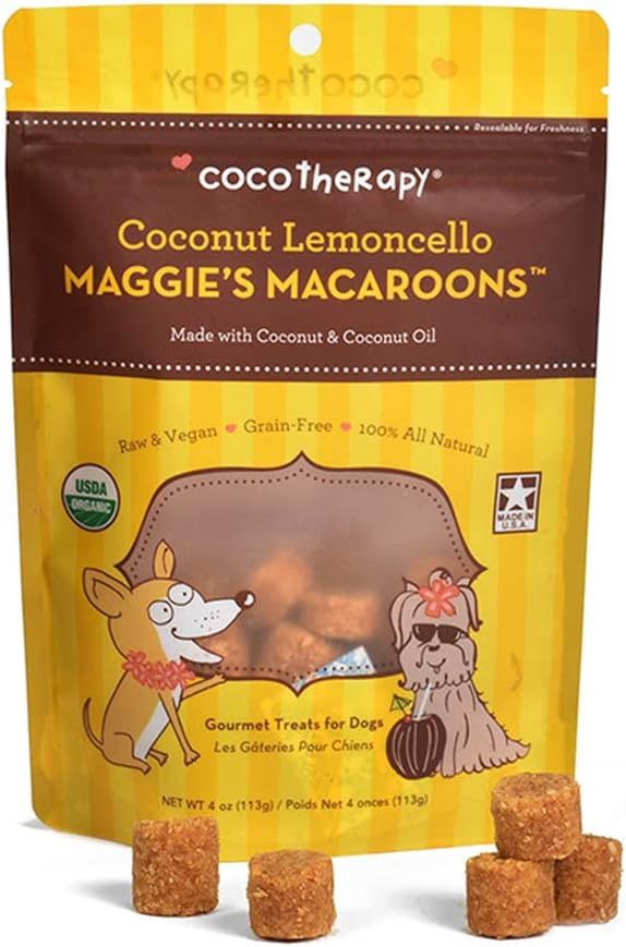 Coco Therapy Dog Maggies Macaroons Coconut Lemoncello 4oz