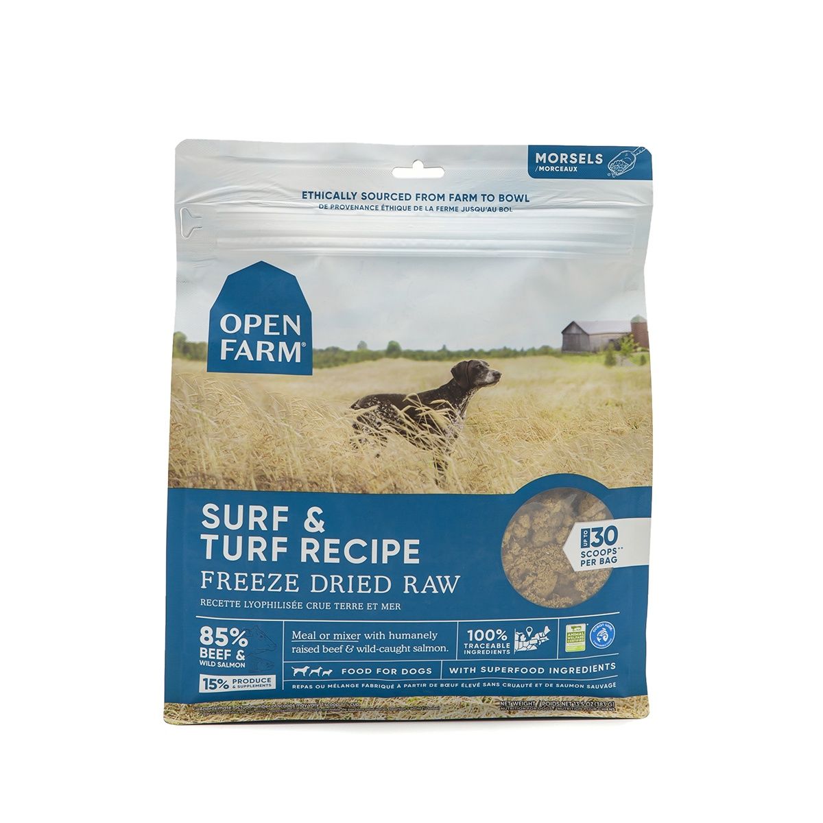Open Farm Dog Freeze Dried Morsels Surf &amp; Turf, Size: 3.5oz