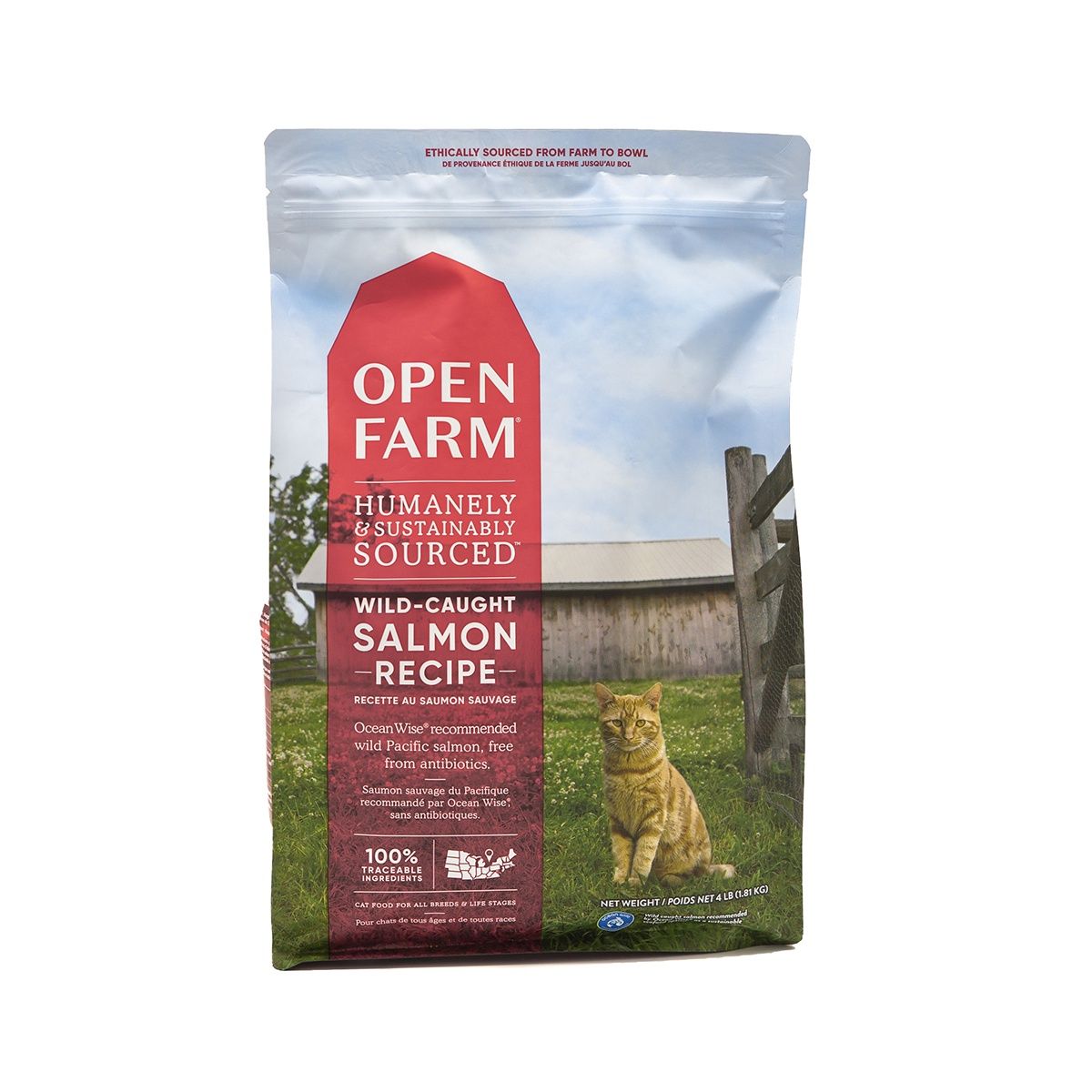 Open Farm Cat Grain Free Salmon, Size: 4lb