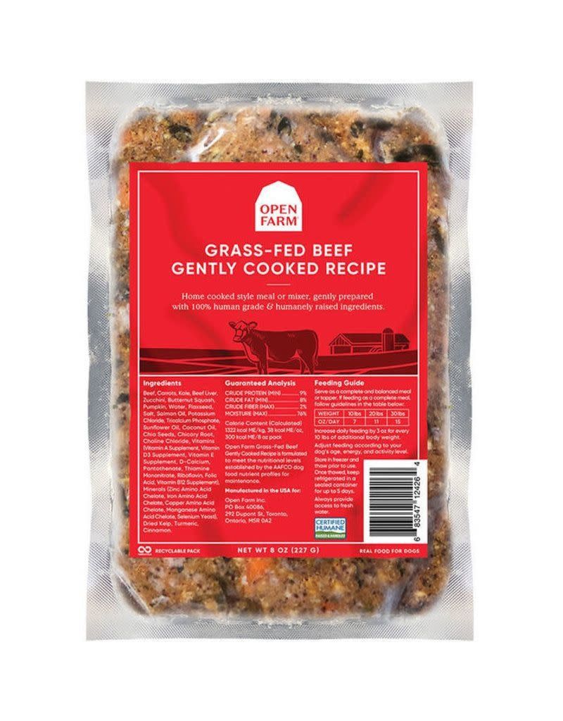 Open Farm Dog Frozen Gently Cooked Beef, Size: 8oz
