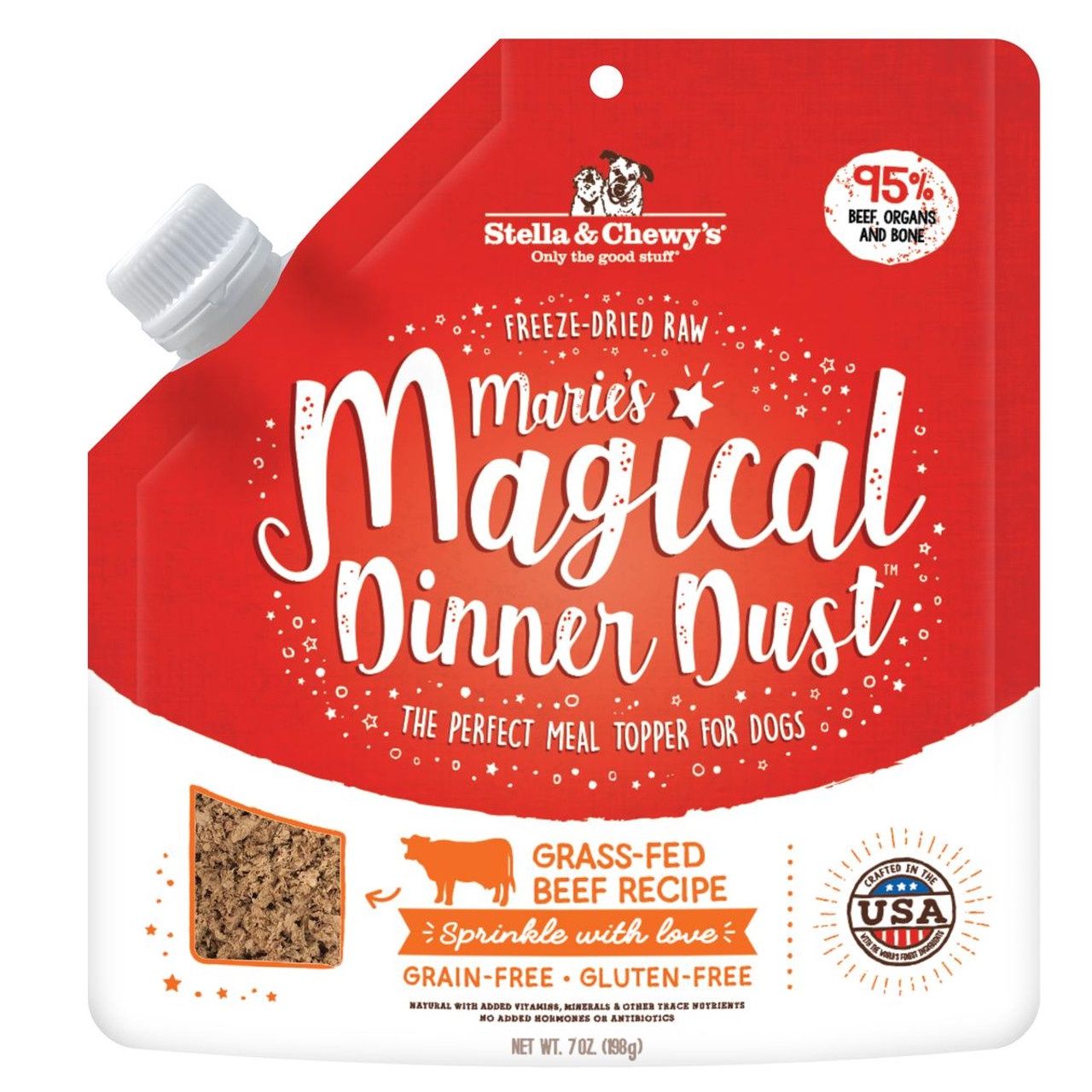 Stella &amp; Chewy&#39;s Dog Freeze-Dried Magical Dust Beef 7oz