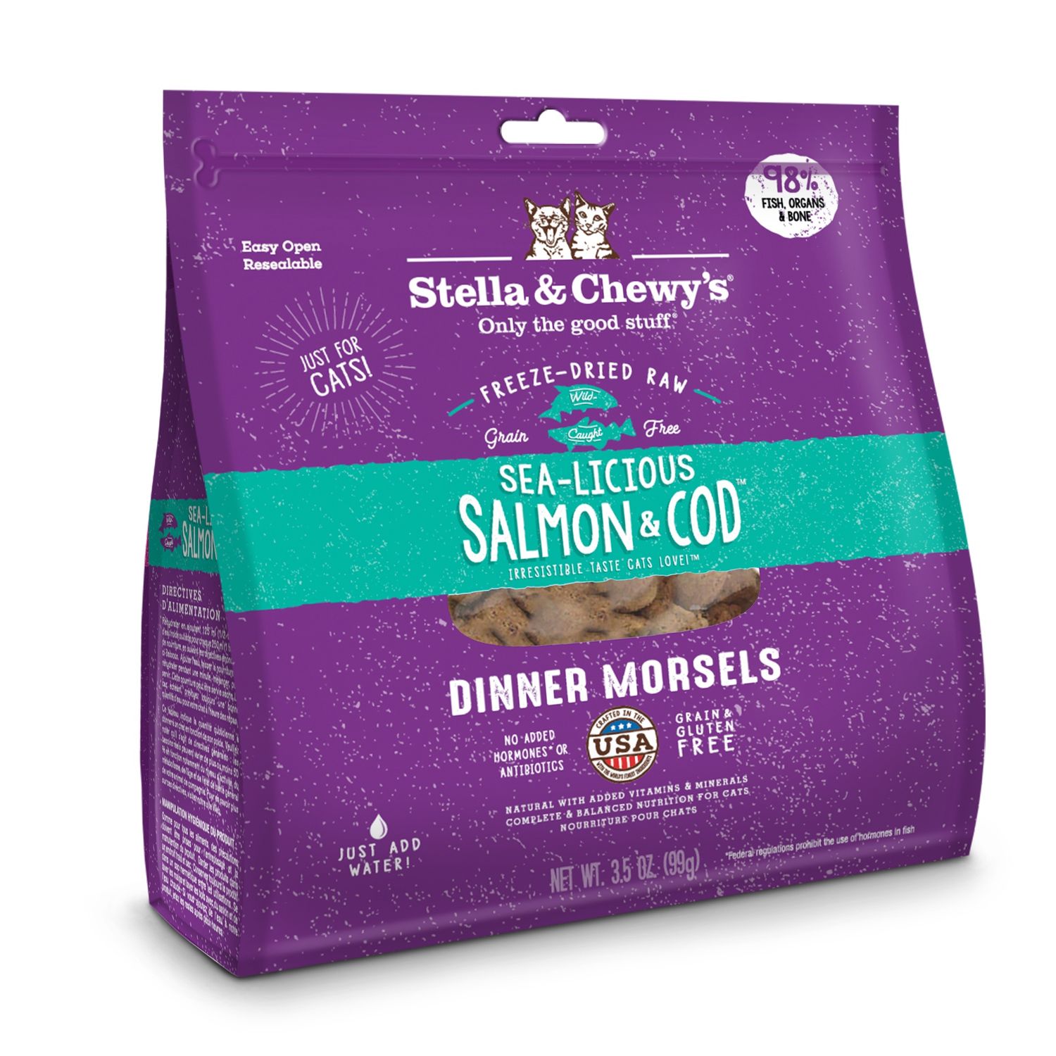 Stella &amp; Chewy&#39;s Cat Freeze-Dried Salmon &amp; Cod, Size: 3.5oz