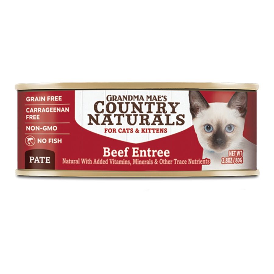 Grandma Mae&#39;s Cat Pate Beef Entrée 2.8oz