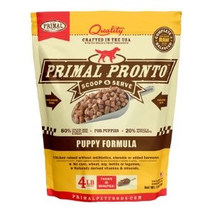Primal Dog Frozen Pronto Puppy Recipe 4lb