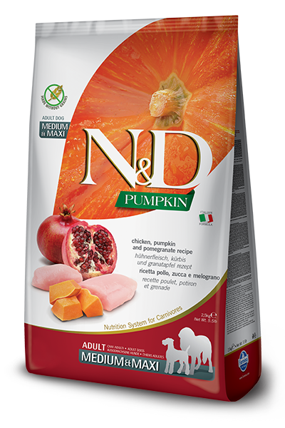 Farmina Dog Pumpkin Chicken &amp; Pomegranate DELETE, Size: Adult Medium &amp; Maxi 26.4lb